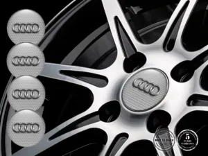 Audi Pegatinas de Aro Autos Edición de Cúpula Bombada